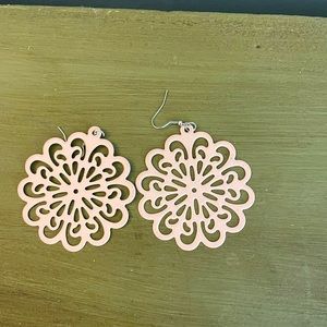 Pink plunder earrings
